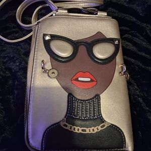 Stylish Gold and Black Women's Bag